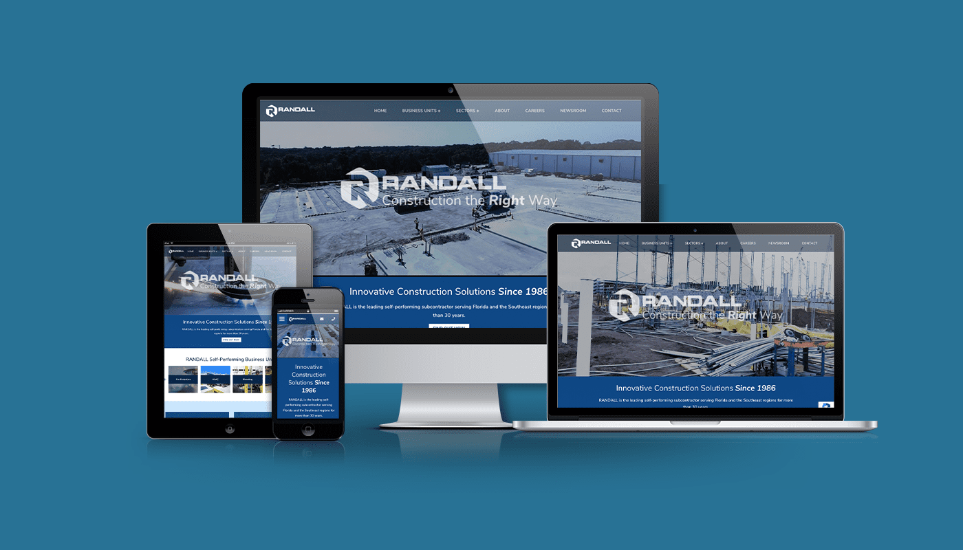 Randall Construction Custom Website Design