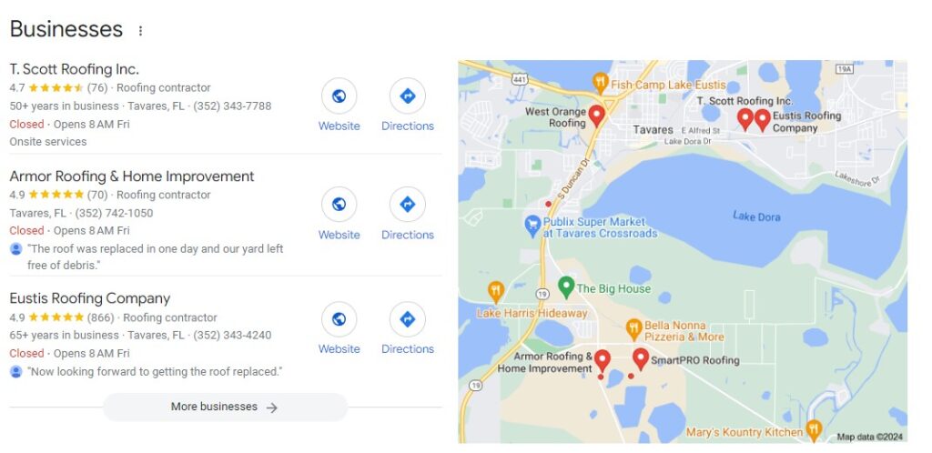 3 Pack Google Map