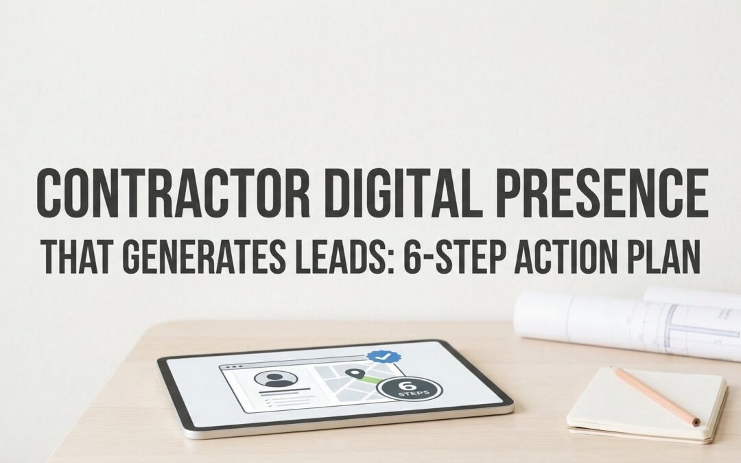 How to Build a Contractor Digital Presence That Generates Leads: 6-Step Action Plan